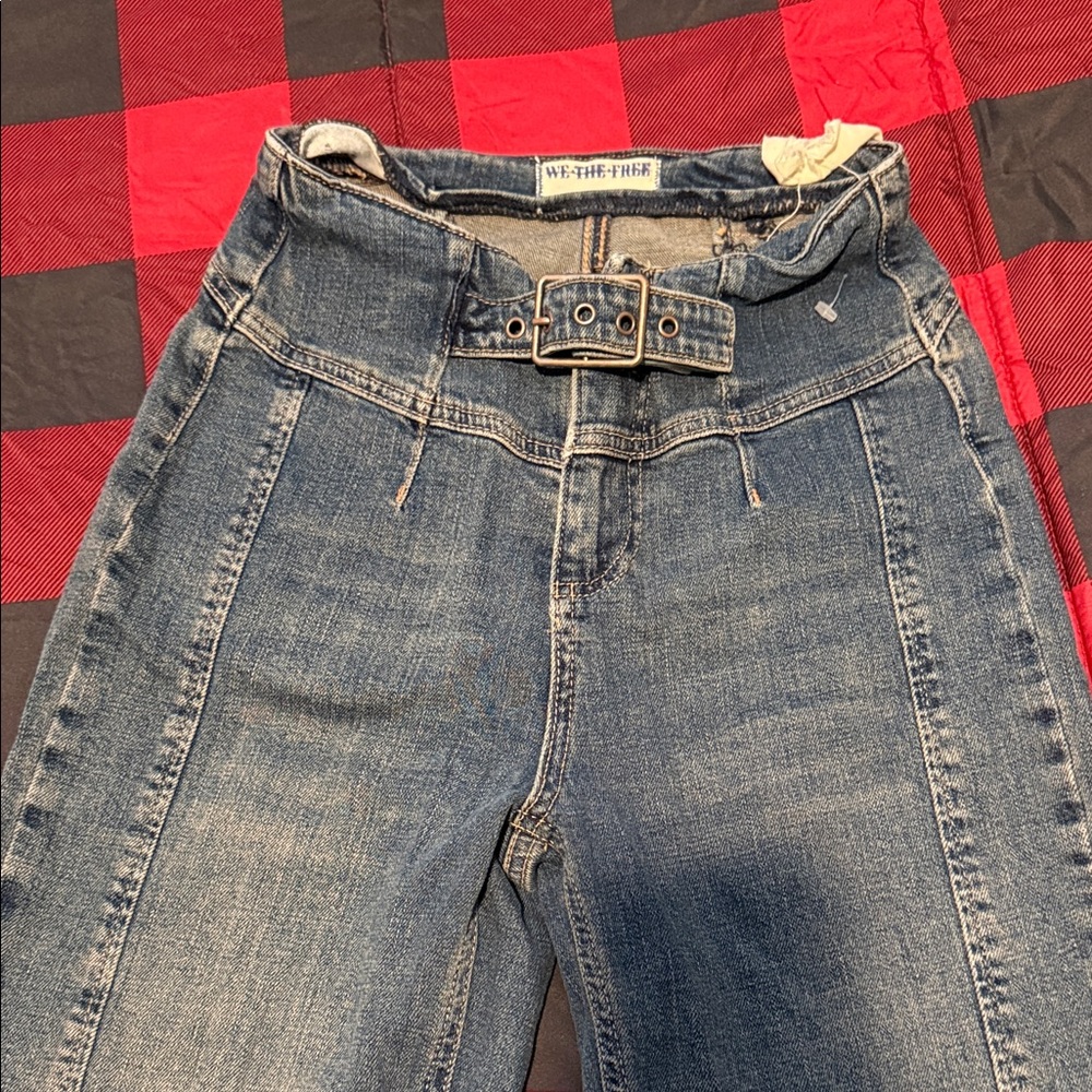 We The Free Dream State Belted Denim Pants